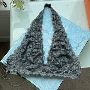 Free people lace halter bra